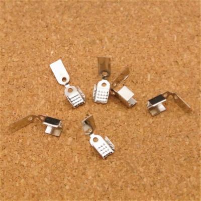 China Diy Jewelry Metal Cove Clasps Fasten Settings String Orchestra Crimp Bead Leather Connectors For DIY Jewelry Making for sale