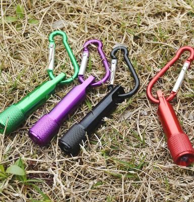 China Promotional Gifts Promotional Gifts Custom Logo Led Torch With Carabiner for sale