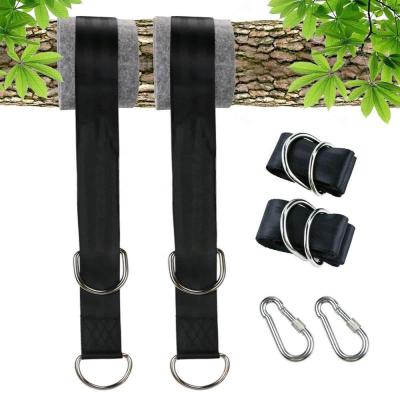 China Nylon Tree Swing Hanging Straps With Safer Lock Snap Carabiner for sale