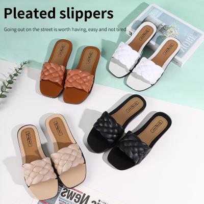 China Wholesaler ODM&OEM Waterproof Concise Hot Sale Women's Slippers Custom Color for sale