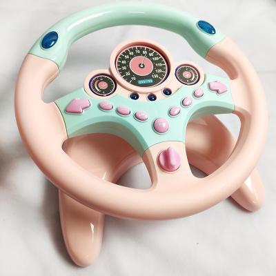 China Fashionable electronic co-pilot steering wheel toy children's car simulation steering wheel toys for sale