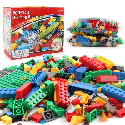 China 500 Pcs Building Blocks Toys Eco - Friendly Material Intelligent Educational Building Block Set for sale