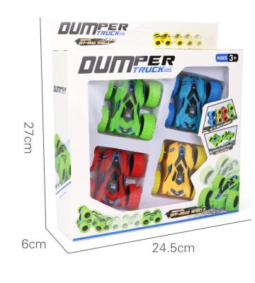 China Graffiti Off-Road Toy Car Dumper Double Side Inertia Climbing Four-Wheel Drive Set for sale