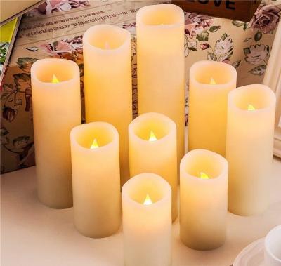 China Newest Design Birthdays Amazon Sale Candle Light Remote Control Set Custom Label Artificial Smokeless Flameless Warm LED Tealight 9 Design for sale