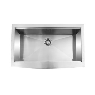 China Without Product Handmade Good Selling Single Bowl Kitchen Faucet Rectangular Undermount Stainless Steel Sink for sale