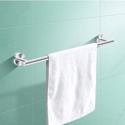 China Fashion Dali Home and Hotel Bathroom Hanger Stainless Steel Towel Rail Brushed Single Towel Rack for sale