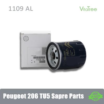 China 1109AL 110938 1109391 109AK Peugeot Piezas de repuesto Filtro de aceite para PEUGEOT206 SW2.0 16V en venta