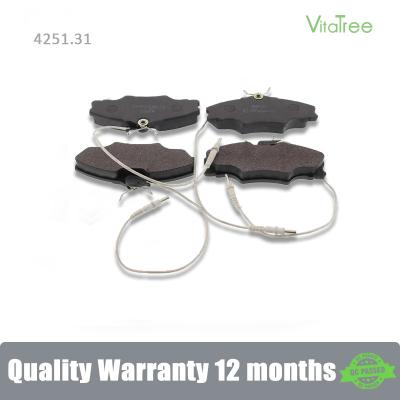 China 4251.31 4252.68 Brake Pad For PEUGEOT 406 Break (8E/F) 1.9 TD PEUGEOT 406(8B) 1.6 for sale