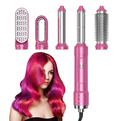 China New five-in-one curling iron cordless filler hair straight dual-use curling curling hair stick automatic hair comb hot air for sale