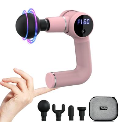 China Body 20 speed type-c charging 4800 ma 4 main massage logo customization can rotate mini massage u rose muscle massage gun for sale