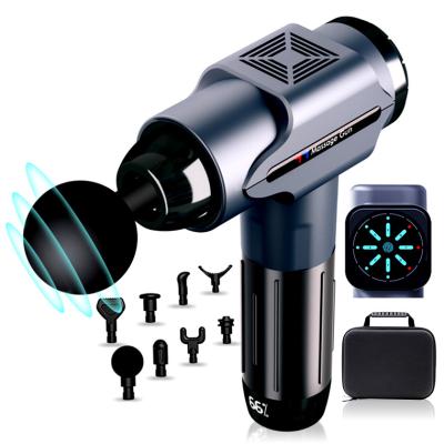 China Muscle Massage Gun Factory Direct Sales Portable Cordless With Universal Power Compress Hot Massage Gun for sale