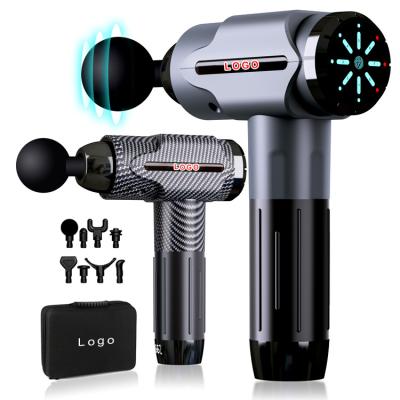 China 2021Hot Sale Muscle Massage Gun Propeller M2-24v Lcd Hammer Percussion Muscle Relaxation Joyroom 8 Types Deep Massage Massage Gun Head for sale