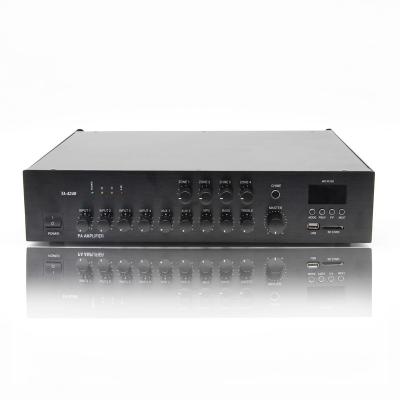 China Outdoor Professional Power Audio Amplifier 120w Integrated 24V Mixer Amplifier With USB Used In Home for sale