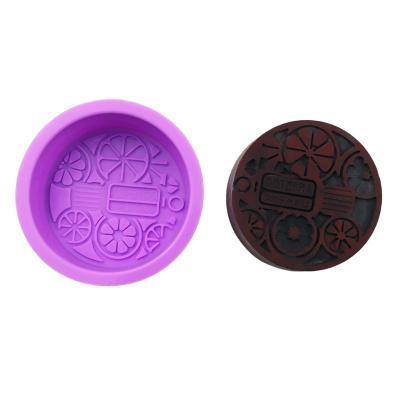 China Viable in Doterui Round Silicone Edible Silicon Simple Mold Handmade Soap Mold Cake Mold Wholesale for sale