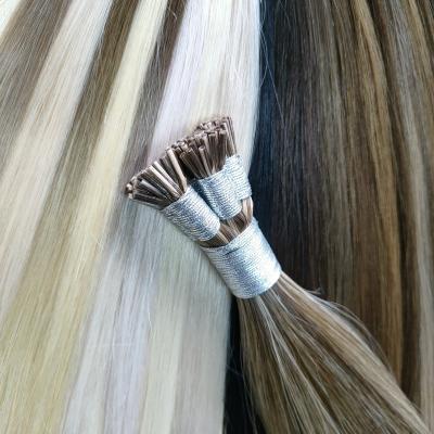 China Silky Straight Wave Customized Color Pre Bonded Cuticle Aligned Remy Hair Keratin U Flat I Tip Hair Extensions for sale