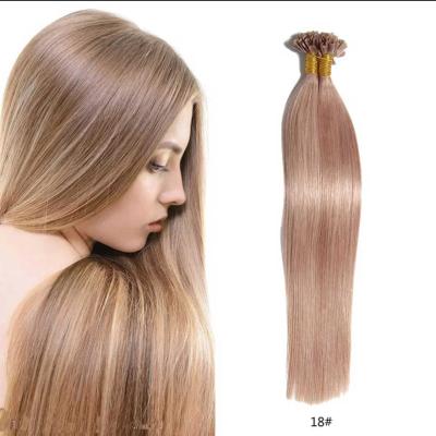 China Wholesale Good Quality Silky Straight Virgin U-tip #18 Aligend Wave 100% Human Hair Extensions Natural Hair Extensions For White Women for sale