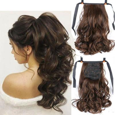 China Wholesale Price Straight Clip In Wrap Around Long Ponytail 100% Straight Human Remy Hair Extension for sale