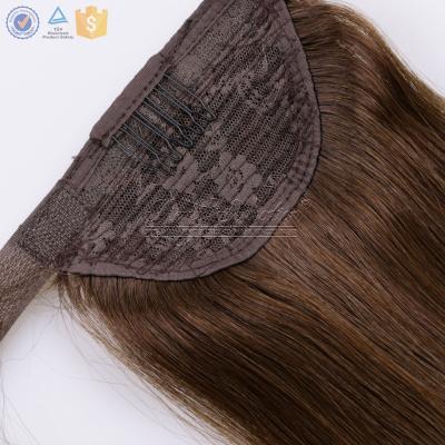 China Fast Shipping Virgin Straight Brazilian Curly Double Drawn Clip In Drawstring Ponytail Hair Extensions for sale