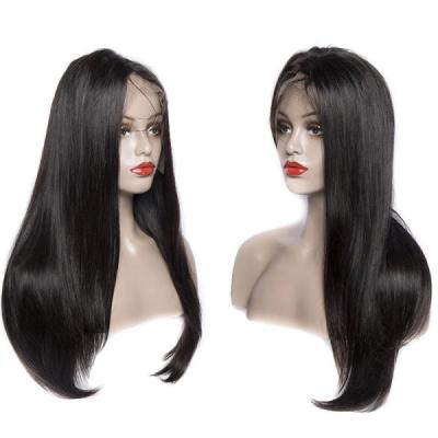 China Wholesale Category 10A Remy Brazilian Full Lace Wig, Cheap Virgin Human Hair Sheer Swiss Lace Silky Straight Full Lace Wigs With Baby Hair for sale