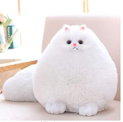 China Winsterch Cat Stuffed Animal Toys Kids Play Plush Cat Toy Birthday Gifts Fat White Cat for sale