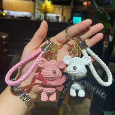 China Eco-Friendly Men's Bear Bag Car Pendant Luxury Women's New Bear Key Chain Women's Key Chain for sale