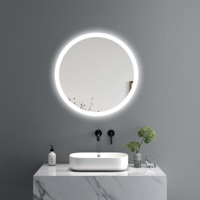 China ETL Luminous Decorative Wall Led Smart Bathroom Mirror Led Anti Fog Light Touch Screen Mirror With Wireless Speaker for sale