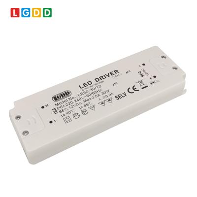 China New Class 2 CE ERP Power Supply Ultra Thin Constant Voltage 12V 24V 30W 40W 50W 60W LED Driver 7064CV/7065CV for sale