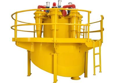 China Yellow Hydrocyclone Water Treatment Water Flow 150m3 Per Hour Water Filter for sale