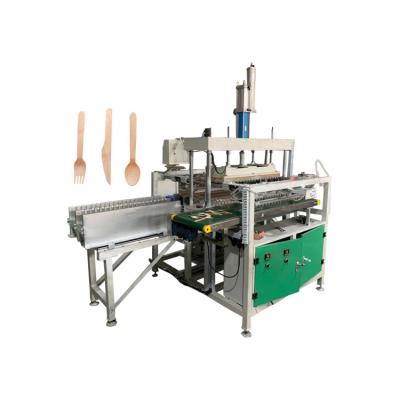 China Hotels Machine Disposable Turkish Spoon Wood / Wooden Spoon Fork Knife Making Machine Automatic for sale