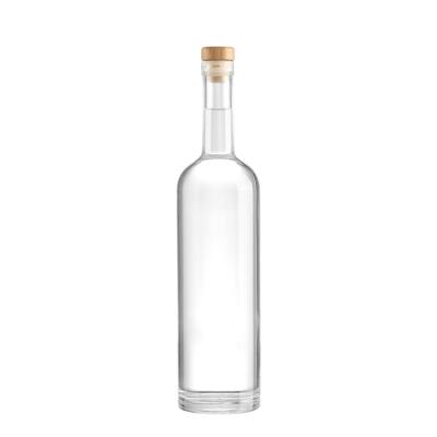 China Household products factory wholesale unique creative transparent spirits vodka bottle can be customized hot sale sealed glass wine bottle for sale