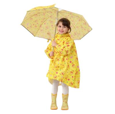 China Hooded Raincoat Eva Kids Rain Cover Poncho 100% Cartoon Printing Reusable Raincoat Kids Raincoat for sale