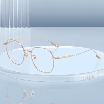 China Fashionable Design Pure Titanium Logo Factory Bomin Optical Spectacle Frame Eyeglass Glasses Optical Frames For Eye Glasses for sale