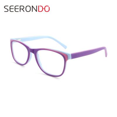 China Fashion Trendy CE Acetate Eye Glass Standard Frame With Multi Color for sale