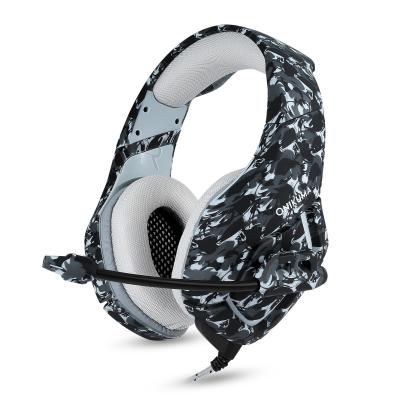 China ONIKUMA K1B Gaming Headset Comfortable Wearing Navy Camouflage Tactical Left 3.5mm Headset For PS5 Free Sample for sale