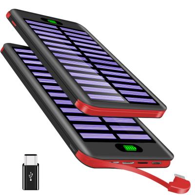 China Support Portable Electronics Fast Charging Power Bank Laptop Mobile Cell Phone 16000 Mah Solar Powerbank for sale