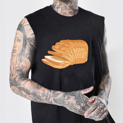 China Easily Transferred To Apparel Oversized Bread Plastisol Heat Transfer Overdye Fashion Men's Graphic Custom T-Shirt for sale