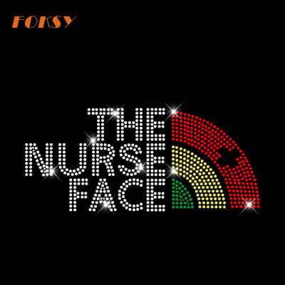 China Easily Transferred To Nurse's Face Hot Fix Rhinestone Transfer Nurse's Clothing for sale