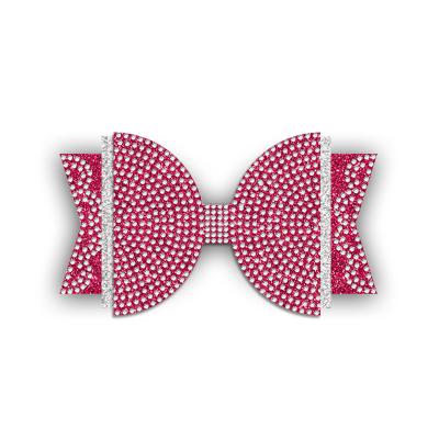 China Easily Transferred To Apparel Mini Bow Rhinestone Transfer Hot Fix Dolly Bow Design for sale