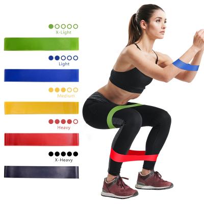 China For Sports Elastic Fitness Bands Stick Crossfit Set Exercise Latex Pilates Resistance Band Strength Gym Equipment Rubber Expander for sale