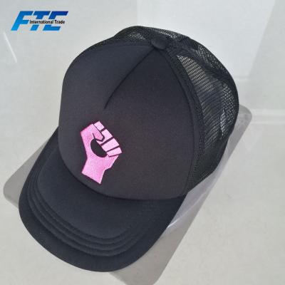 China breathable & Custom Logo Trucker Mesh Cap Foam Waterproof Customized Trucker Hat With Mesh for sale