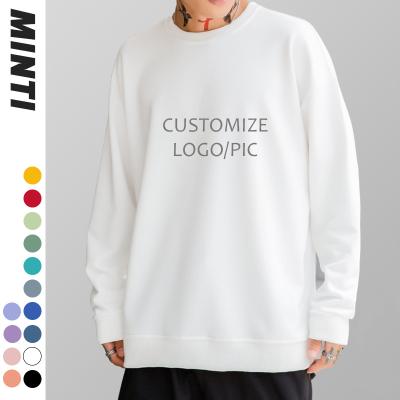 China Anti-wrinkle 3d reflective custom print customized new odm blue sweatshirt stock customizable polyester screen printing for sublimation for sale