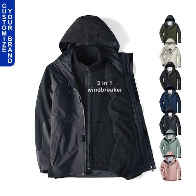 China High Quality Viable OEM Custom Logo 3 in 1 Work Fleece Heavyweight Outdoor Waterproof Women Unisex Winter Warm Jacket for Men for sale