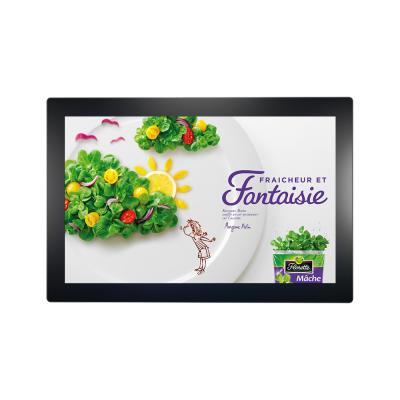 China 27 inch draagbare monitor touchscreen wandmontage voor restaurant reclame Te koop