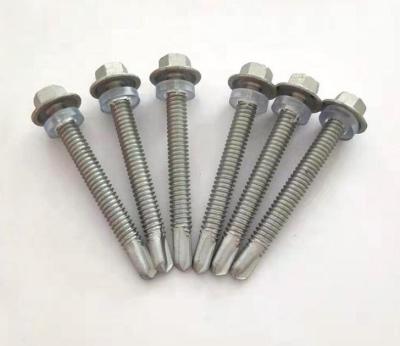 China Pan China Manufacturer Sandwich Panel Dacromet Custom Self Drilling Covering Hex Clamp Button Screw for sale