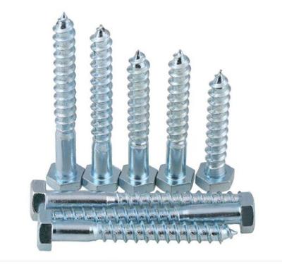 China GB102 Stainless Steel Galvanized Hexagon Screw Self Tapping Wood External Hexagon Head Screw M6 -- M16 Galvanized Wood Screws for sale