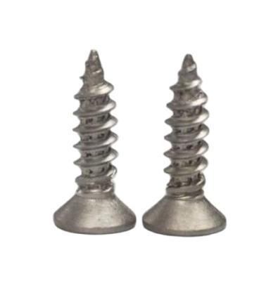 China Pan Countersunk 2mm Small Head 1mm Alloy Cross Recessed Stainless Steel Titanium Tapping Screw for sale