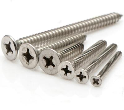 China High Quality Male 316 Stainless Steel 2mm Self Tapping Countersunk Screw for sale