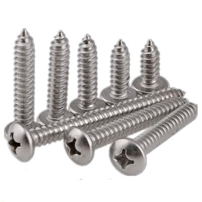 China Stainless Steel DIN7981 Micro Carbon Steel Pan Head Cross Cut Self Tapping Screws for sale