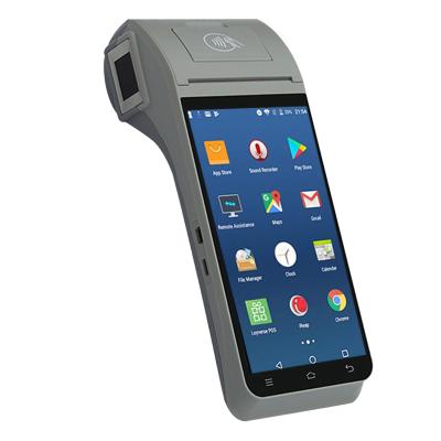 China 5.5inch small mobile pos machine handheld android pos terminal with printer nfc gprs verifone android pos terminal 2GB+16GB for sale