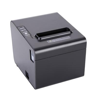 China 80mm POS System Black USB Or LAN Auto Cutter Thermal Receipt Printer ZH-P80 for sale